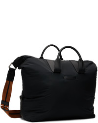 Zegna Black Raglan Duffle Bag