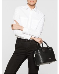 Calvin Klein Smooth Leather Duffle Bag