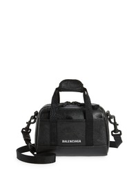Balenciaga Extra Small Explorer Logo Leather Duffle Bag In Black At Nordstrom