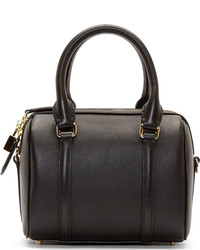 Burberry London Black Leather Small Alchester Duffle Bag