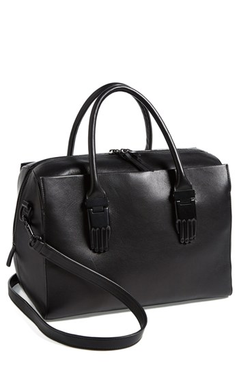 Opening Ceremony Classic Handsome Calfskin Leather Carryall Black, $745 | Nordstrom | Lookastic
