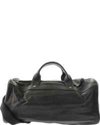 R R Leather Duffel Bag 4 437 1b Black Overnight Bags