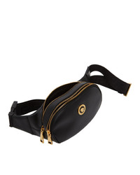 Versace Black And Gold Medusa Belt Bag