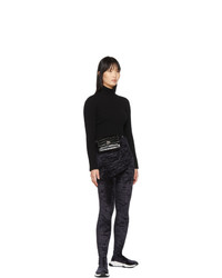Balenciaga Black Croc Xs Sharp Belt Bag