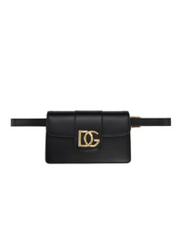 Dolce And Gabbana Black Hw Dg Belt Bag