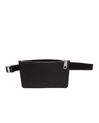 Dolce and Gabbana Black Leather Belt Bag