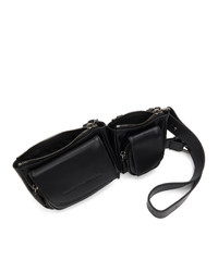 Feng Chen Wang Black Leather Belt Bag