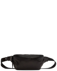 Saint Laurent Black Leather Belt Bag