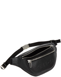 Kenzo Black Leather Bum Bag