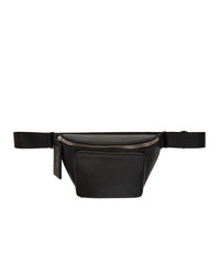Kara Black Leather Large Bum Bag