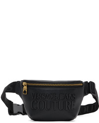 VERSACE JEANS COUTURE Black Logo Belt Bag