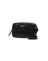 Miu Miu Black Matelass Leather Belt Bag