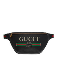 Gucci Black Medium Logo Belt Bag