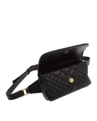 Versace Black Mini Quilted Medusa Icon Bum Bag