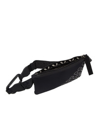 Dolce and Gabbana Black Neoprene Logomania Waist Bag