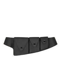 Kenzo Black Onda Utility Belt Pouch