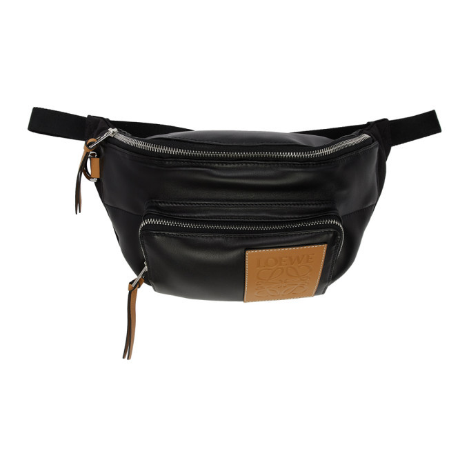 Loewe Black Puffy Bum Bag, $775 | SSENSE | Lookastic