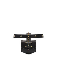 Okhtein Black Rodhawk Studded Leather Belt Bag
