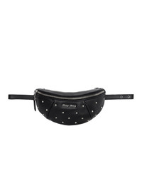 Miu Miu Black Studded Belt Bag