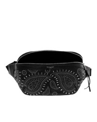Saint Laurent Black Vintage Studded Belt Bag