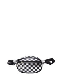 LIKE DREAMS Checkered Faux Leather Belt Bag