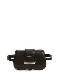 Prada Convertible Calfskin Leather Belt Bag