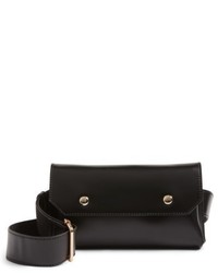 Faux Leather Belt Bag Black