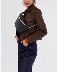 French Connection Faux Leather Bum Bag With Sporty Stripe