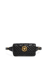 Versace First Line Icon Quilted Leather Belt Bag