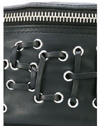 Moschino Lace Up Logo Belt Bag