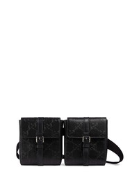 Gucci Leather Dual Belt Bag