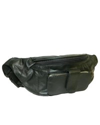 Leather in Chicago, Inc. Hollywood Tag Black Leather Fanny Pack