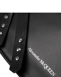 Alexander McQueen Logo Print Leather Belt Bag