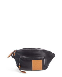 Loewe Puffy Leather Canvas Belt Bag