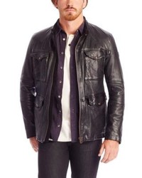 radioactiviteit Avonturier nicht Hugo Boss Joctor Leather Jacket With Flap Pockets, $645 | Hugo Boss |  Lookastic