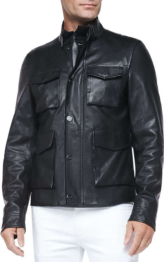 michael kors leather jacket uk