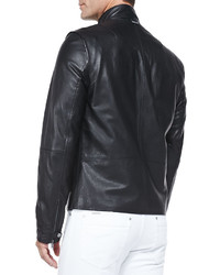 Michael Kors Michl Kors Pebbled Leather Jacket