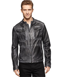 Calvin Klein Jeans Motorcycle Leather Jacket