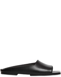 Marsèll 10mm Square Toe Leather Slide Sandals