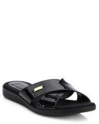 Cole Haan Augusta Patent Leather Slide Sandals