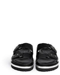 Fabio Rusconi Beta Stud Leather Slide Sandals