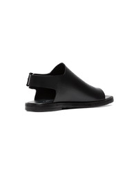 Ann Demeulemeester Black 15 Classic Leather Sandals