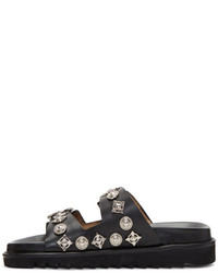 Toga Pulla Black Charms And Buckle Slides