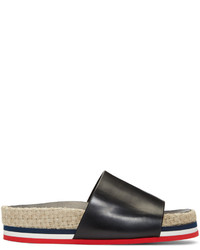 Moncler Black Evelyne Flatform Sandals