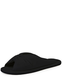 Balenciaga Bow Leather Flat Slide Sandal