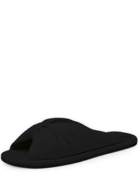 Balenciaga Bow Leather Flat Slide Sandal