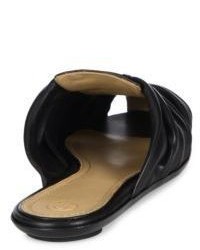 The Row Capri Woven Lambskin Leather Slides