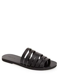Vince Carolina Multi Band Leather Slide Sandal