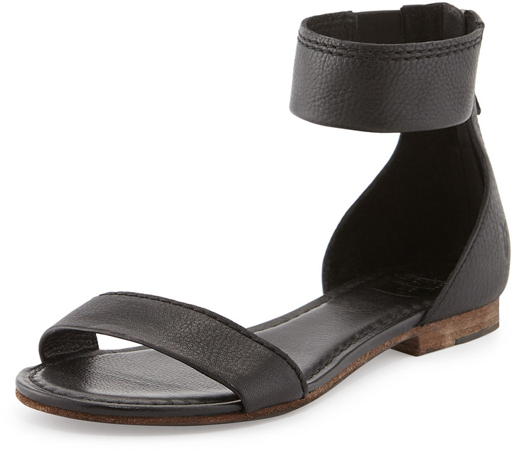 frye black sandals