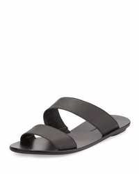 Loeffler Randall Clem Flat Leather Slide Sandal